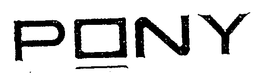 PONY - official mark drawing from the USPTO record