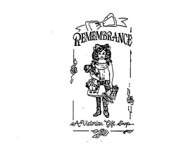 REMEMBRANCE A VICTORIAN GIFT SHOP - official mark drawing from the USPTO record