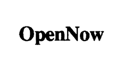 OPENNOW - official mark drawing from the USPTO record