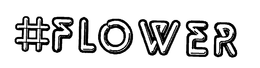 #FLOWER - official mark drawing from the USPTO record