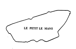 LE PETIT LE MANS - official mark drawing from the USPTO record