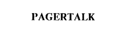 PAGERTALK - official mark drawing from the USPTO record