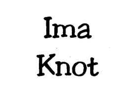 IMA KNOT - official mark drawing from the USPTO record