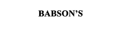 BABSON'S - official mark drawing from the USPTO record