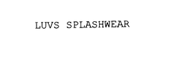 LUVS SPLASHWEAR - official mark drawing from the USPTO record
