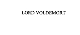 LORD VOLDEMORT - official mark drawing from the USPTO record