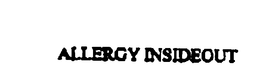 ALLERGY INSIDEOUT - official mark drawing from the USPTO record