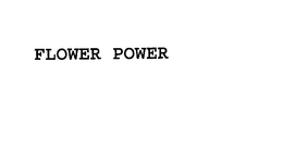 FLOWER POWER - official mark drawing from the USPTO record