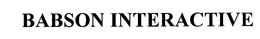 BABSON INTERACTIVE - official mark drawing from the USPTO record
