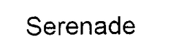 SERENADE - official mark drawing from the USPTO record