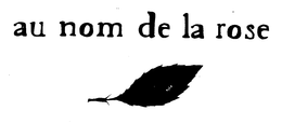 AU NOM DE LA ROSE - official mark drawing from the USPTO record