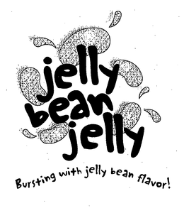JELLY BEAN JELLY BURSTING WITH JELLY BEAN FLAVOR! - official mark drawing from the USPTO record