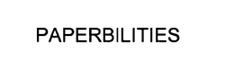 PAPERBILITIES - official mark drawing from the USPTO record