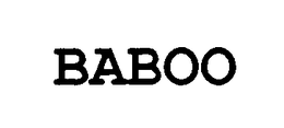 BABOO - official mark drawing from the USPTO record