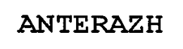 ANTERAZH - official mark drawing from the USPTO record