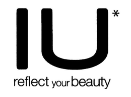 IU RELFECT YOUR BEAUTY - official mark drawing from the USPTO record