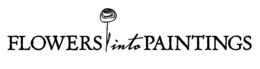 FLOWERS INTO PAINTINGS - official mark drawing from the USPTO record