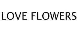 LOVE FLOWERS - official mark drawing from the USPTO record