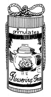 PRIMULA TEA FLOWERING TEAS - official mark drawing from the USPTO record