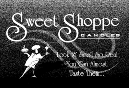 SWEET SHOPPE CANDLES LOOK & SMELL SO REAL YOU CAN ALMOST TASTE THEM... - official mark drawing from the USPTO record