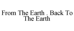 FROM THE EARTH . BACK TO THE EARTH - official mark drawing from the USPTO record