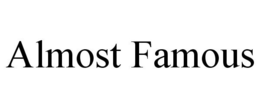 ALMOST FAMOUS - official mark drawing from the USPTO record