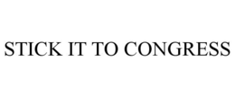 STICK IT TO CONGRESS - official mark drawing from the USPTO record