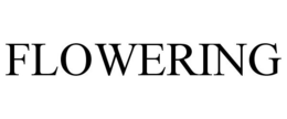 FLOWERING - official mark drawing from the USPTO record
