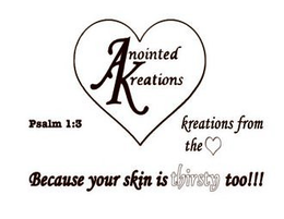 ANOINTED KREATIONS PSALM 1:3 KREATIONS FROM THE BECAUSE YOUR SKIN IS THIRSTY TOO!!! - official mark drawing from the USPTO record