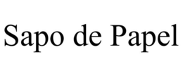 SAPO DE PAPEL - official mark drawing from the USPTO record