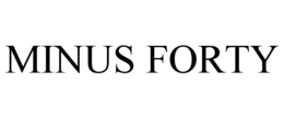 MINUS FORTY - official mark drawing from the USPTO record
