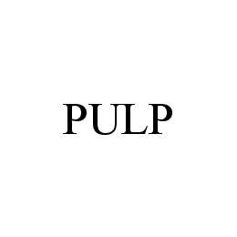 PULP - official mark drawing from the USPTO record