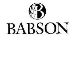 B BABSON - official mark drawing from the USPTO record