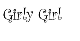 GIRLY GIRL - official mark drawing from the USPTO record