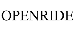OPENRIDE - official mark drawing from the USPTO record