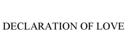 DECLARATION OF LOVE - official mark drawing from the USPTO record