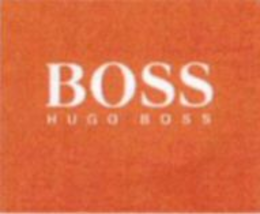 BOSS HUGO BOSS - official mark drawing from the USPTO record