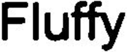 FLUFFY - official mark drawing from the USPTO record