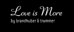 LOVE IS MORE BY BRANDHUBER & TRUMMER - official mark drawing from the USPTO record