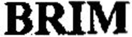 BRIM - official mark drawing from the USPTO record