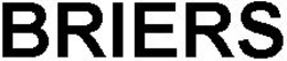 BRIERS - official mark drawing from the USPTO record