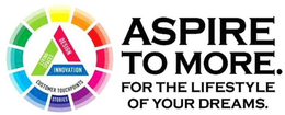 LIVING SPACES DESIGN INNOVATION CUSTOMER TOUCHPOINTS STORIES ASPIRE TO MORE. FOR THE LIFESTYLE OF YOUR DREAMS. - official mark drawing from the USPTO record