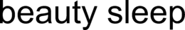 BEAUTY SLEEP - official mark drawing from the USPTO record