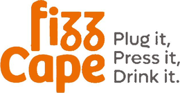 FIZZ CAPE PLUG IT, PRESS IT, DRINK IT. - official mark drawing from the USPTO record