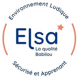 ELSA LA QUALITÉ BABILOU ENVIRONNEMENT LUDIQUE SÉCURISÉ ET APPRENANT - official mark drawing from the USPTO record