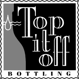 TOP IT OFF BOTTLING - official mark drawing from the USPTO record