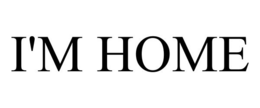I'M HOME - official mark drawing from the USPTO record