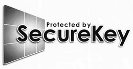 PROTECTED BY SECUREKEY - official mark drawing from the USPTO record