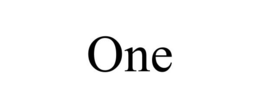 ONE - official mark drawing from the USPTO record