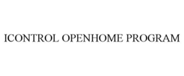 ICONTROL OPENHOME PROGRAM - official mark drawing from the USPTO record